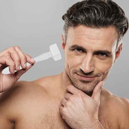 Titanium Microneedles Derma Roller - Stamp Alternative -Microneedle Micro Needle Skin Care Tool - Microneedling Roller for Men and Women (White)