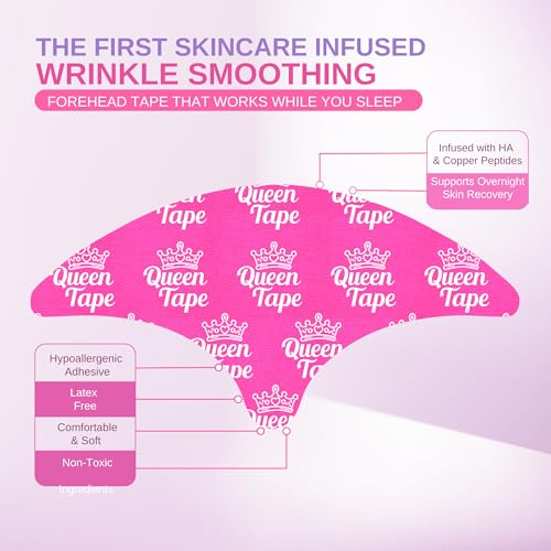 Queen Royal Forehead Tape - Anti-Wrinkle Overnight Skincare (20 pcs)