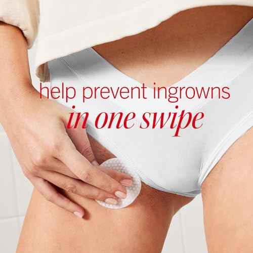 First Aid Beauty - Ingrown Hair Pads with BHA + AHA - Aftershave Treatment Pads to Help Prevent Razor Bumps for Men & Women - Exfoliate Underarms & Bikini Area - Compostable for Daily Use - 28 Pads