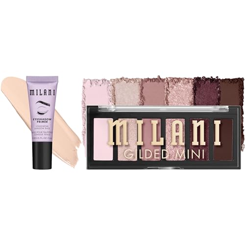 Milani Eyeshadow Primer + Gilded Mini Eyeshadow Palette - The Wine Down