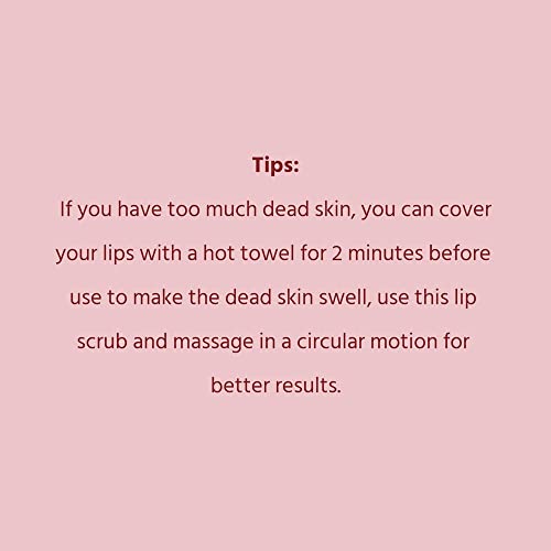 Strawberry Lip Scrub - Exfoliating Moisturizer for Dry, Chapped Lips