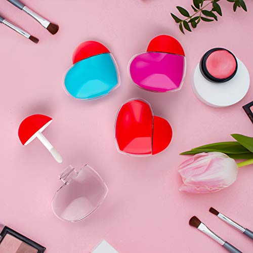 Heart Shaped Lip Gloss Tubes, 20 Pack 5ml Clear Empty Containers