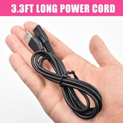 Replacement Charger for Limural Hair Clippers, Trimmer Charger Cord Compatible with Limural Electric Shavers for Men, USB Charging Cable Power Cord Supply Adapter
