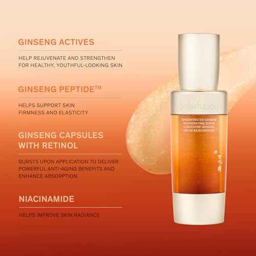 Sulwhasoo Concentrated Ginseng Rejuvenating Serum- Ginseng & Peptide Anti-Aging Serum with Niacinamide, Retinol, Vitamin B5 & Hyaluronic Acid for Wrinkles & Hydration