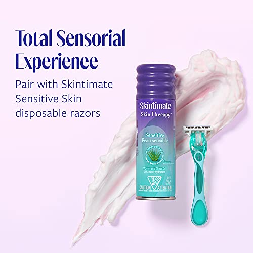Sensitive Skin Shave Gel with Vitamin E - 7 Ounce Lotionized Gel, Pack of 6