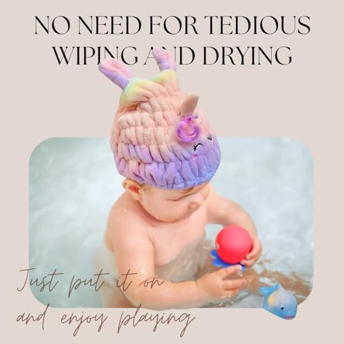 Microfiber Hair Towel Wrap for Kids | Quick Dry Cap