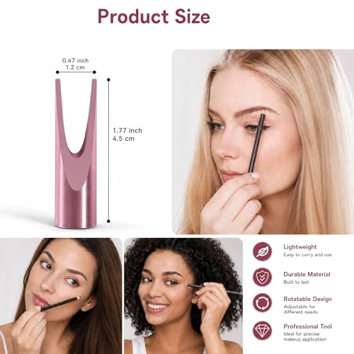 Duckbill Eyebrow Pencil Sharpener Tool with 10 Blades for Precision Shaping