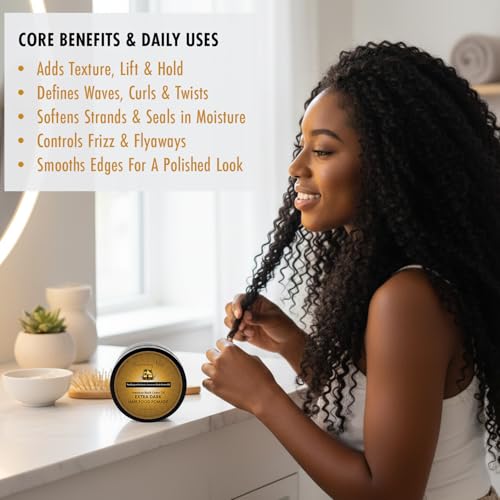 Extra Dark Jamaican Black Castor Oil Pomade - 4 oz for Hair Moisturizing