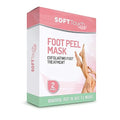 Soft Touch Exfoliating Foot Peel Mask for Dry Cracked Feet & Calluses - 2 Pack