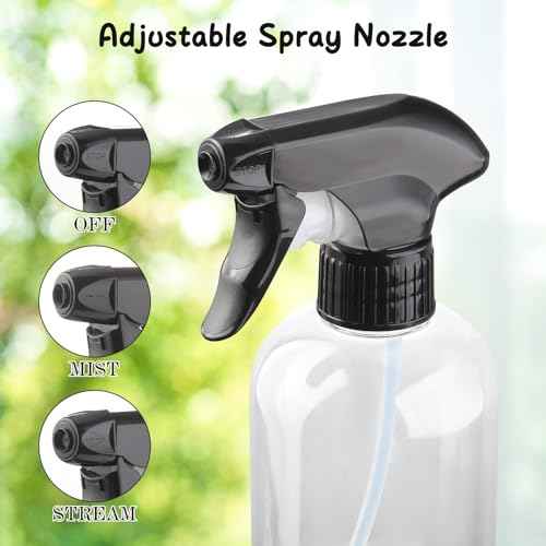 Bynccea Spray Bottle Empty Spray Bottles PET -10 oz/300 ml Plastic Water Sprayer bottles Refillable Containers Fine Mist Small Spray Bottles for Cleaning Solutions, Cooking, Hair