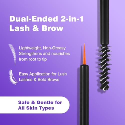 2-in-1 Lash & Brow Growth Serum with Peptides & Biotin - 10ml
