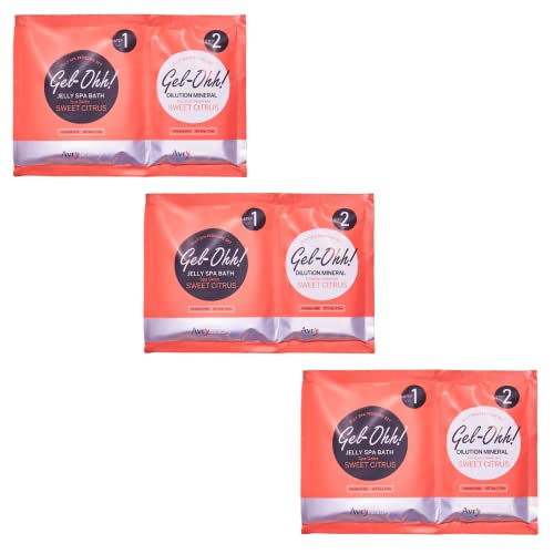 AvryBeauty Gel-Ohh Citrus Jelly Spa Pedicure Foot Soak (3 Pack) with Vitamin C