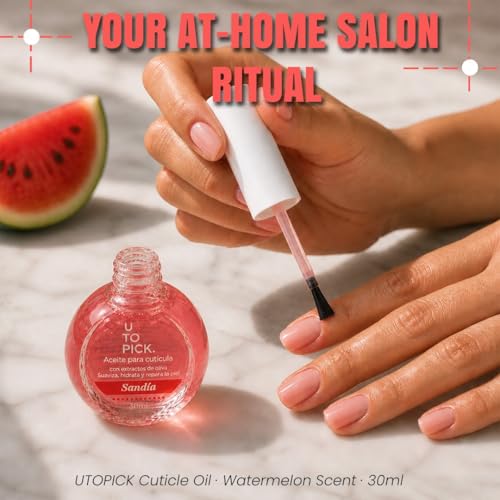 UTOPICK Watermelon Cuticle Oil for Nails - Nourishing 30ml with Olive Extract