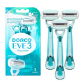 EVE 3 Women's Disposable Razors | Wide moisture bar, 3 Blades for smooth shave (1pack (3ct))
