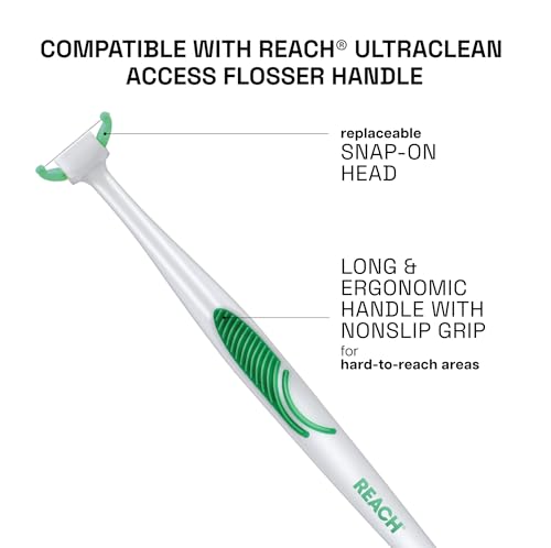 REACH Ultraclean Access Flosser Refill Heads, 28 Count