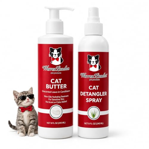 Warren London Cat Detangler & Hydrating Butter Set, 8oz