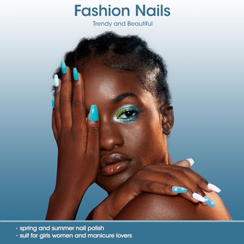 GELLEN Teal Nail Polish Set - 6 Fast Drying Colors for Spring