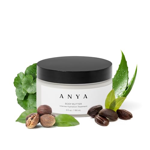 ANYA Body Butter, 5oz - Stretch mark repair and prevention lotion. Dermatologist-tested, Breastfeeding Safe ultra-rich cream, keeps skin hydrated postpartum. Essentials Gifts Baby Shower Gifts