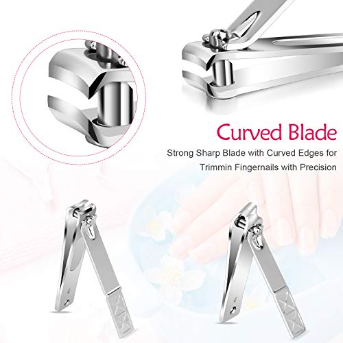 18-Piece Stainless Steel Manicure and Pedicure Set with Case