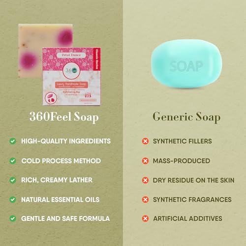 360Feel Cut Flower Soap -5oz Handmade Soap bar -Floral with undertones- Pure Essential Oil Natural Soaps Gift ready