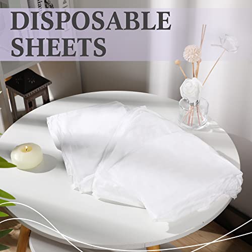 Buryeah 50 Pcs Disposable Massage Table Sheets - Soft Non-Woven Covers
