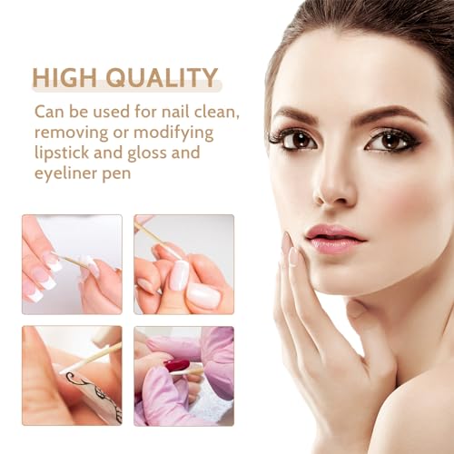 800pc Pointed Cotton Swabs 4 inch - Precision Makeup & Nail Art
