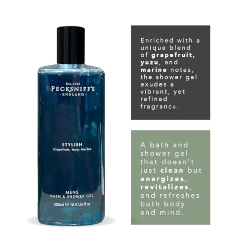 Pecksniff's Men's Luxurious Moisturizing Bath & Shower Gel (Stylish)