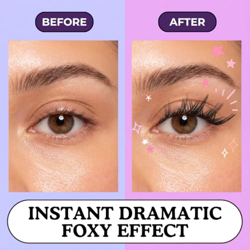 50Pcs Foxy Lash Clusters Cat-Eye D Curl 8-16mm Reusable