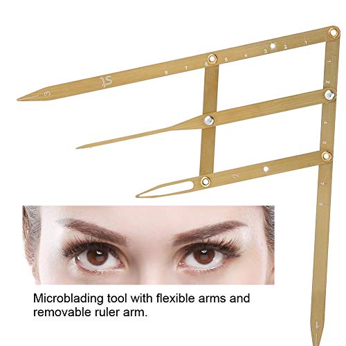 Golden Ratio Eyebrow Ruler - Flexible Stainless Steel Measuring Tool