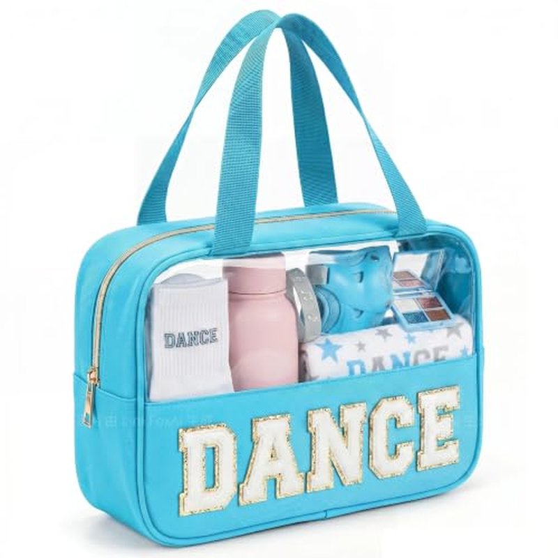 Dance Makeup Bag Organizer for Girls – Stylish Chenille Pouch