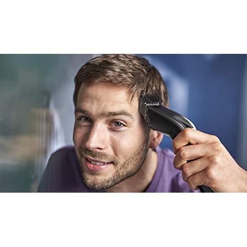 Philips Hair Clipper Series 7000, Washable Hair Clipper with DualCut Technology & 6 accessories, HC7650/14