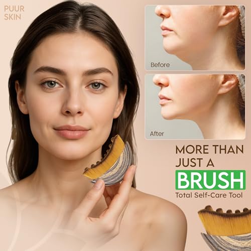 Lymphatic Contour Face Brush Set of 2 - Jawline Sculpting
