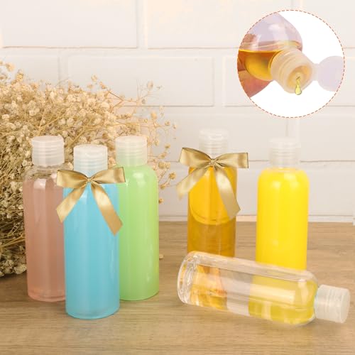 100 Pack 4 oz Plastic Squeeze Bottles with Top Flip Caps, Clear, BPA-Free, Travel-Friendly, Reusable, 120ml Capacity, Ideal for Travel, Personal Care, Sample Bottles