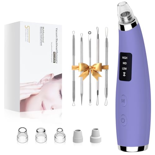 Pore Vacuum Blackhead Remover - 5 Attachments & 3 Suction Levels