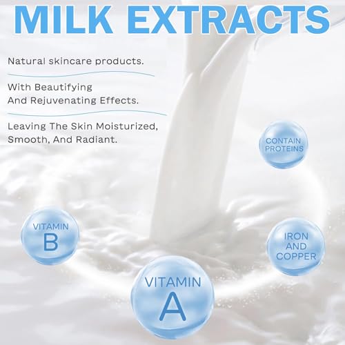Milk Skincare Set for Teens Girls 12-Piece Kit with Cleanser & Moisturizer