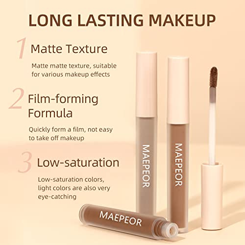 Matte Liquid Eyeshadow Set 8 Colors - Waterproof Long-Lasting