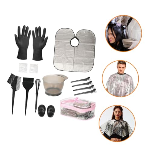 Hair Dyeing Tool Kit with Brush, Bowl, Gloves & Cape