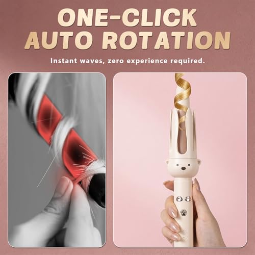 Automatic Rotating Curling Iron 28mm | Beach Waves & Anti-Scald