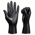 Reusable Black Hair Dye Gloves - Professional Rubber Salon Accessories (2 Pcs)