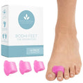 Toe Separators for Bunions - 4-Pack Gel Spacers for Men & Women