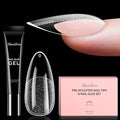 MelodySusie Medium Almond Apex Gel Nail Tips Kit - 300 Pcs, 15 Sizes