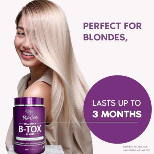 I Belli Capelli Ravenna Kit Blond Sin Formol Hair Botox & Anti-Residue Shampoo