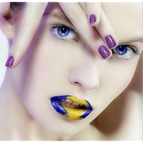 9color Glitter Super Gloss Lipstick Palette moisturizing Waterproof glimmer Lip Palette Makeup,Pigmented Festival Halloween Body Face Paint Lipstick Set