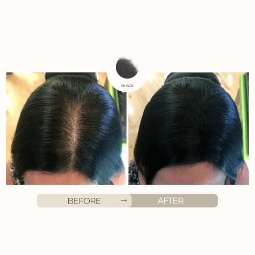 Hairatin Black Hair Fibers - Keratin & Cotton Blend for Thinning Hair