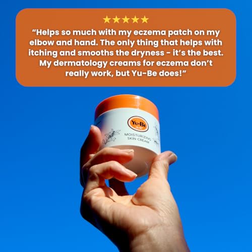 Yu-Be Moisturizing Skin Cream 4.4 Fl. Oz. Jar I Deeply Hydrating Non-Greasy Moisturizer for Dry Skin I Soothing Camphor Calms, Cools, & Relieves Skin I Vitamins Nourish, Repair & Rejuvenate