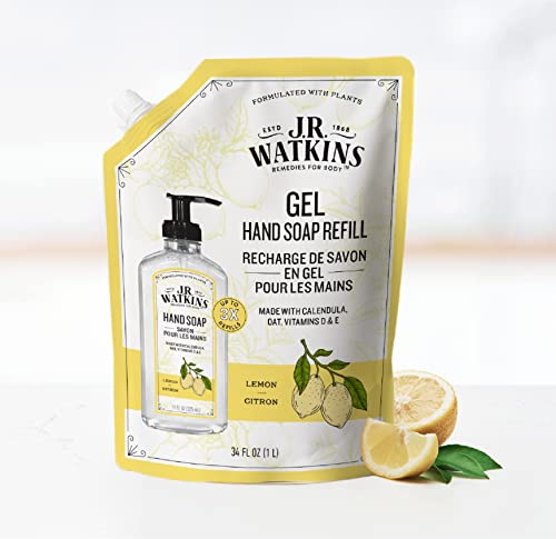 J.R. Watkins Lemon Liquid Hand Soap Refill 34 Fl Oz