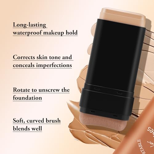 Boobeen Full Coverage Foundation Stick with Brush