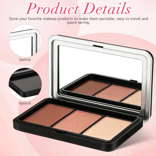 Empty Eyeshadow Palette with Mirror – 2Pc Travel Makeup Box