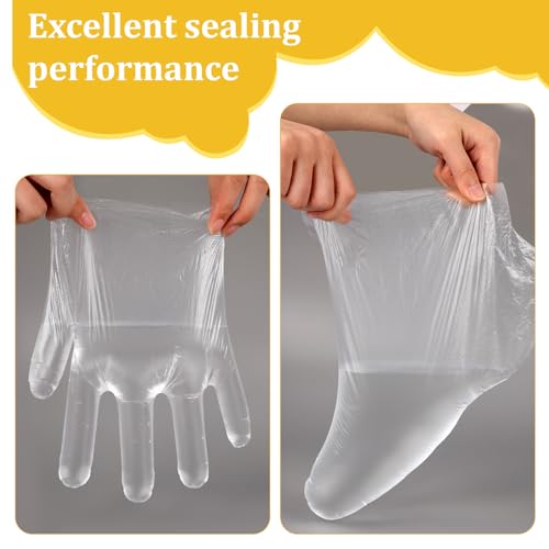 Disposable Paraffin Wax Liners for Hands and Feet - 200 Pack Spa Bags