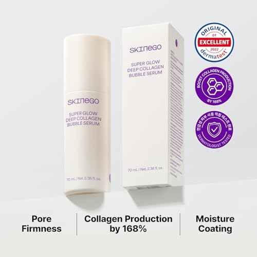 Super Glow Deep Collagen Bubble Serum with 1,005,189ppb Collagen ? Anti-Aging, Hydrating, Skin-Firming, Fine Line Care, Korean Skincare ? 2.36 fl.oz